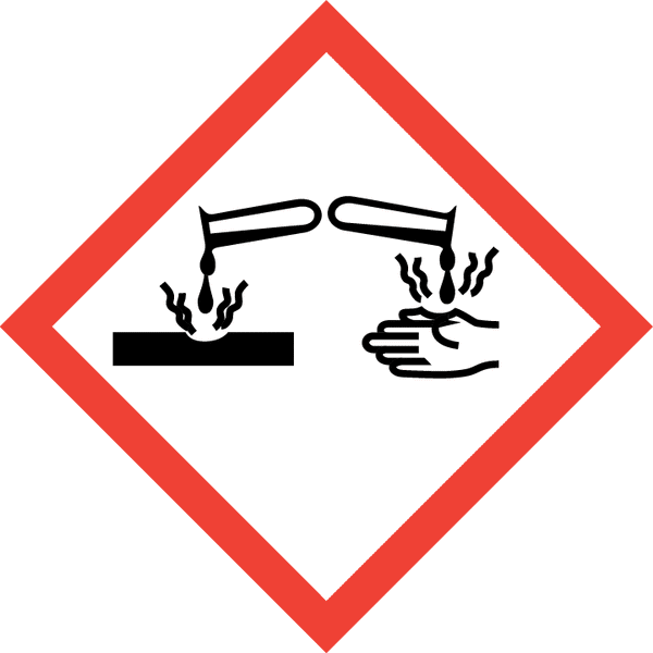 GHS05 GHS Corrosive Pictogram CLP Label Cargo Labels Ltd