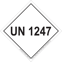 UN 1247 Limited Quantity Hazard Packaging Label
