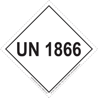 UN 1866 Limited Quantity Hazard Packaging Label