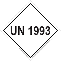 UN 1993 Limited Quantity Hazard Packaging Label