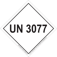 UN 3077 Limited Quantity Hazard Packaging Label