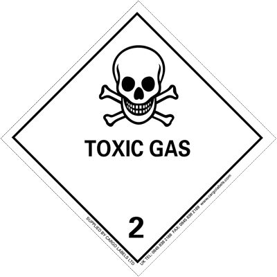 Hazard Class 2.3 - Toxic Gas Placard - 250mm