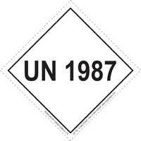 UN 1987 Limited Quantity Hazard Packaging Label