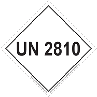 UN 2810 Limited Quantity Hazard Packaging Label