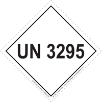 UN 3295 Limited Quantity Hazard Packaging Label