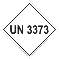 UN 3373 Limited Quantity Hazard Packaging Label